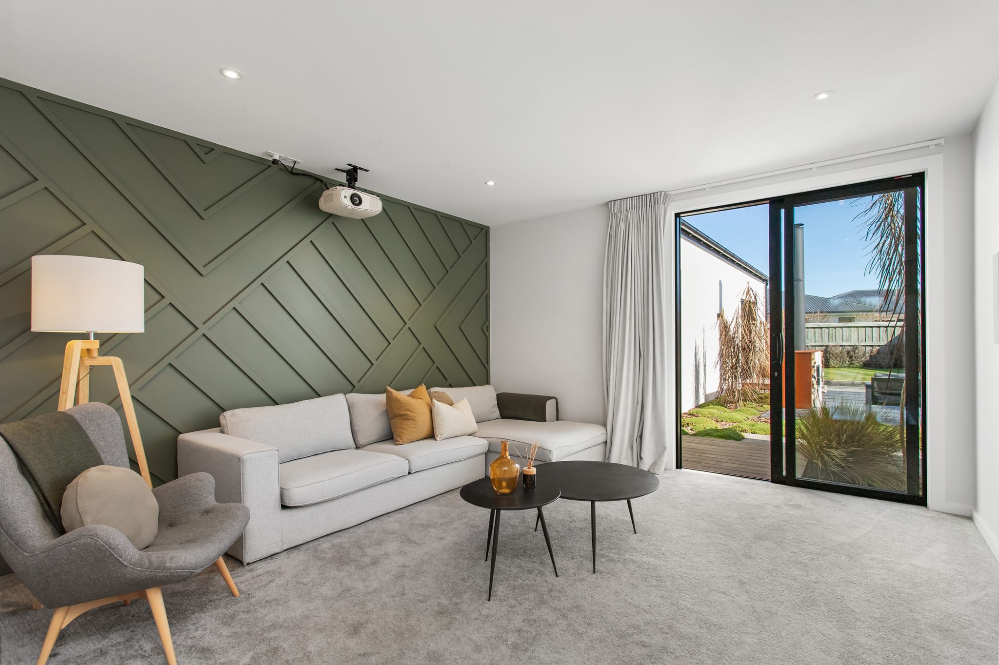 Bright interior living space inside a modern home, featuring contemporary finishes and open plan design, perfect for new homes for sale and new build homes.